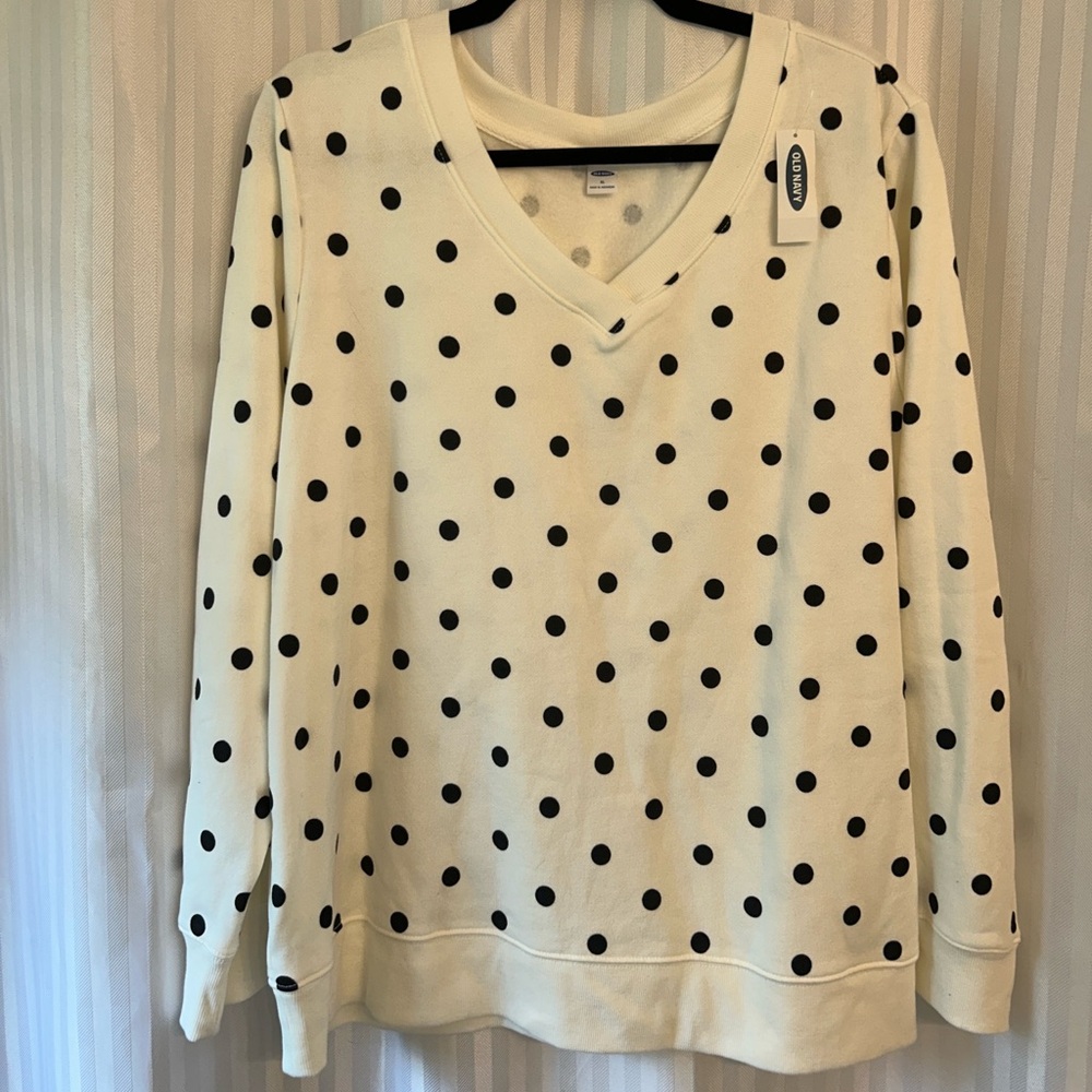 Old Navy Polka Dot Sweatshirt- NWT